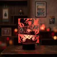 Demon Slayer Lamp Tanjiro x Zenitsu x Inosuke used as a night light, bedroom decor and ambient lighting