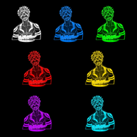 Lampe 3D Jujutsu Kaisen Tatouages de Sukuna 7 couleurs LED rouge vert bleu violet jaune cyan blanc