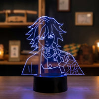Lampe veilleuse Demon Slayer Tomioka Giyu décoration chambre ambiance LED
