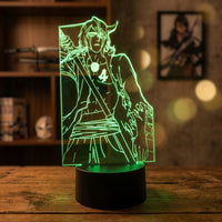 Ulquiorra Schiffer Bleach Lamp used as a night light, bedroom decor and ambient lighting
