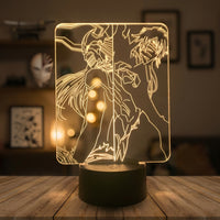 Bleach Vasto Lorde Lamp used as a night light, bedroom decor and ambient lighting