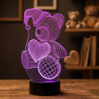 Lampe veilleuse Ourson Nounours Câlin décoration chambre ambiance LED
