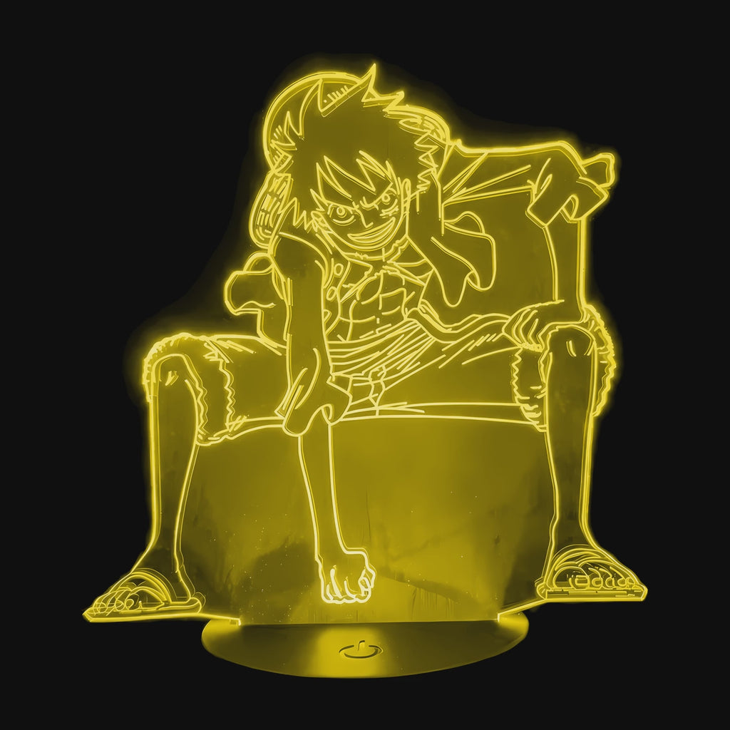 Lampe One Piece Luffy en Colère en vidéo