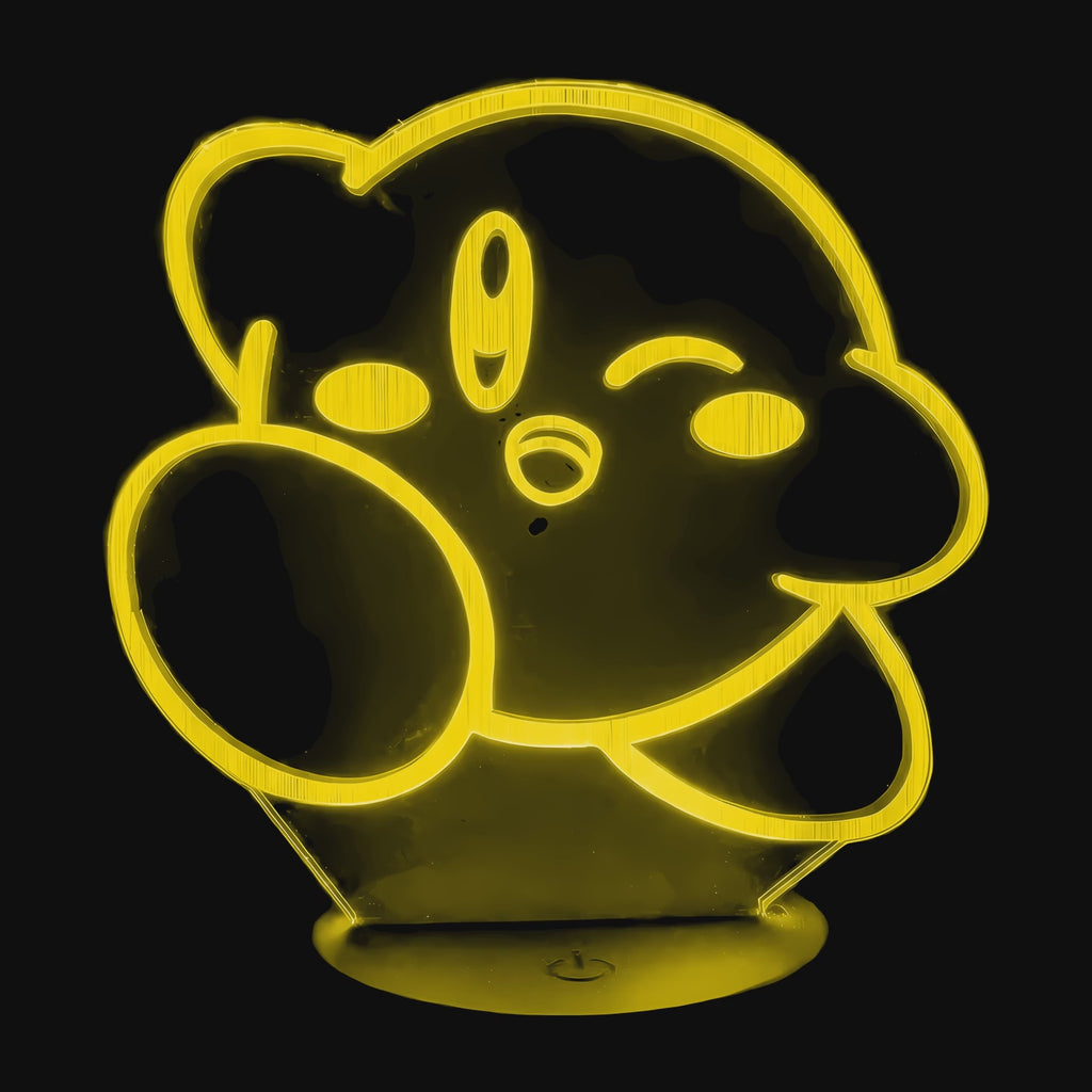 Vidéo lampe 3D Nintendo Kirby cycle des couleurs LED