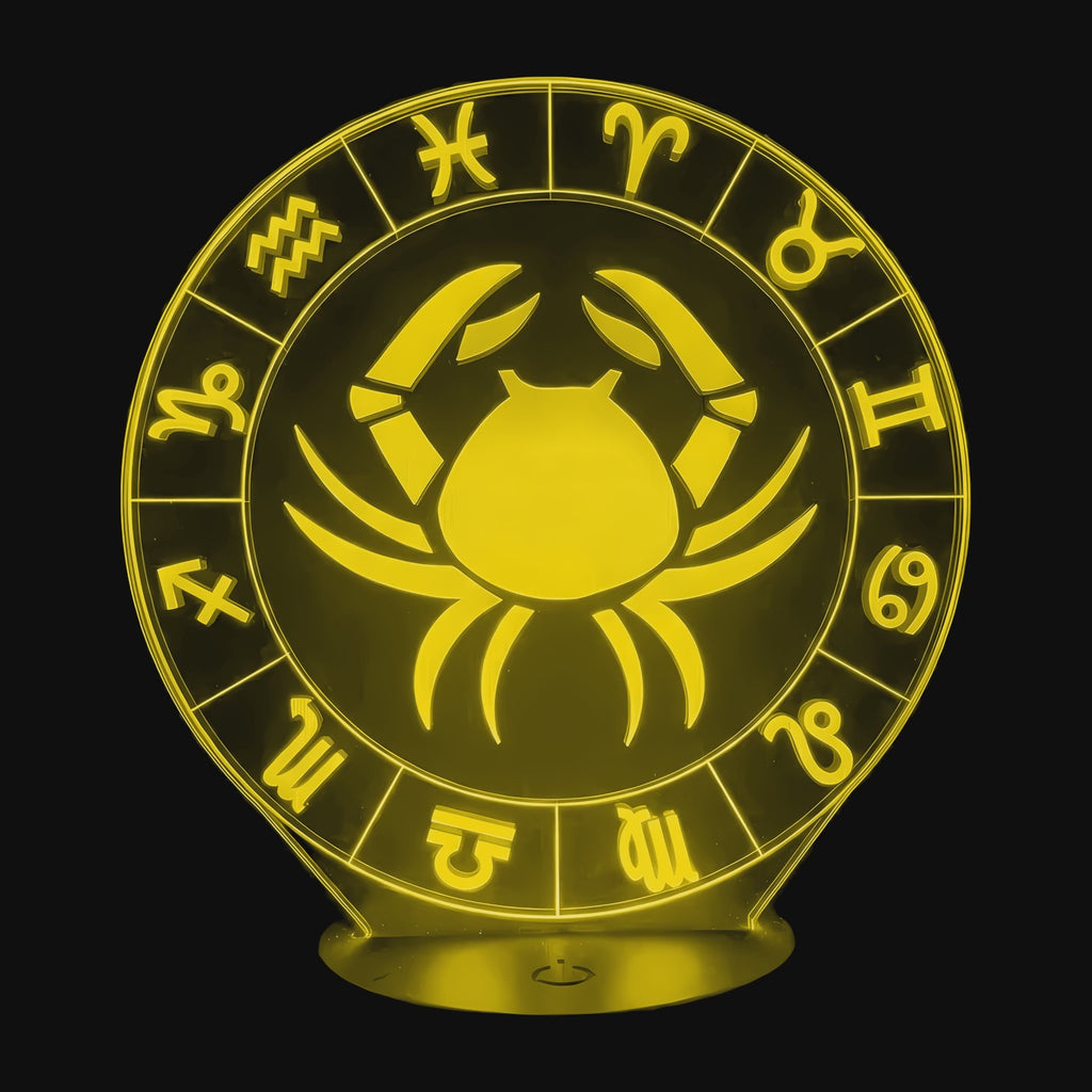 Cancer Zodiac Sign Lamp on video