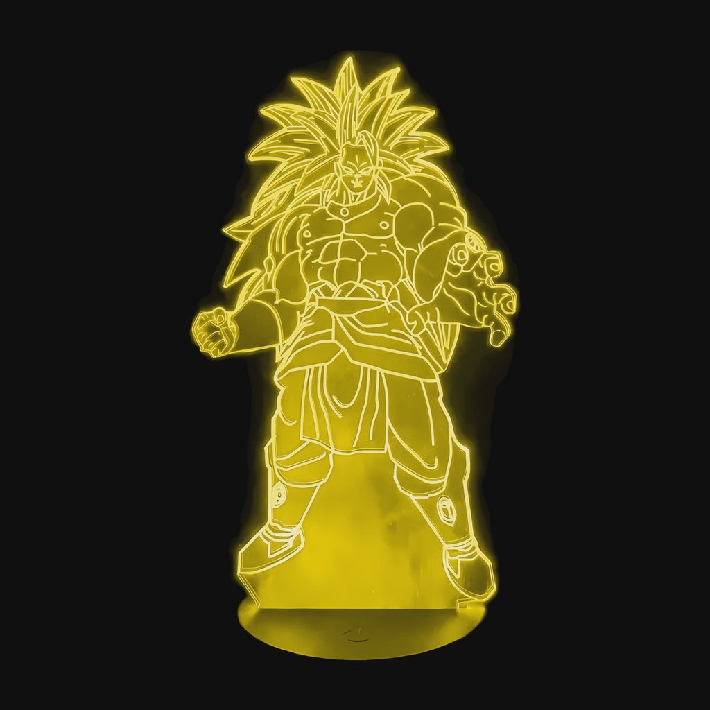 Dragon Ball Z Broly SSJ3 Lamp on video