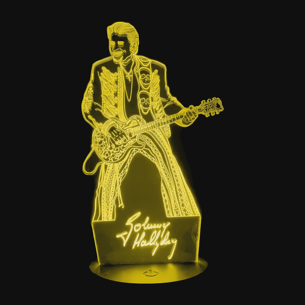 Johnny Hallyday Pop Culture Lamp on video