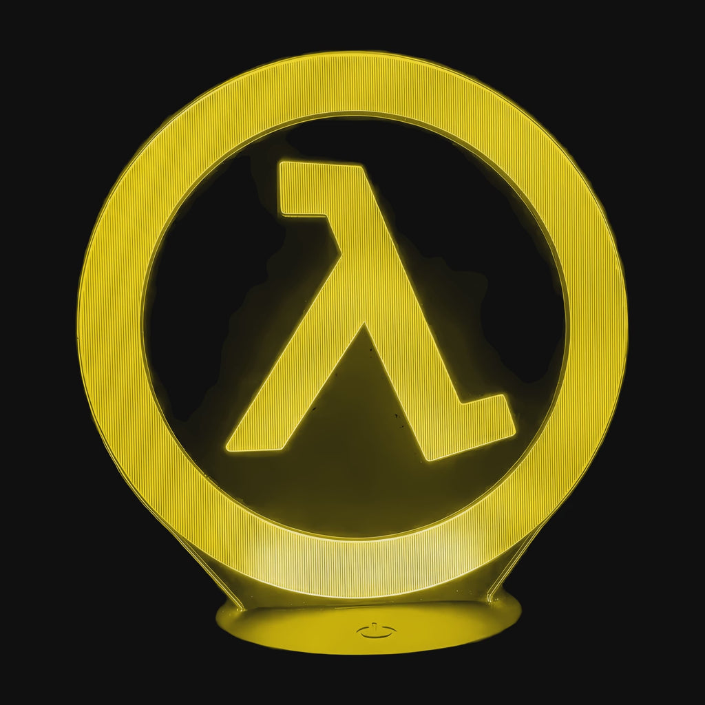 Lampe Jeu Vidéo Half Life Logo en vidéo