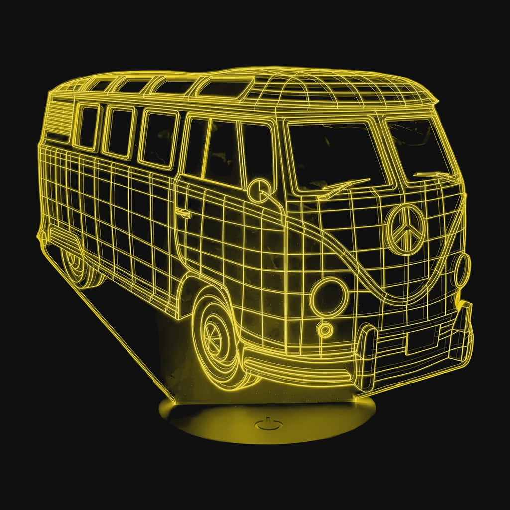 Lampe Voiture Combi VW Peace and Love en vidéo