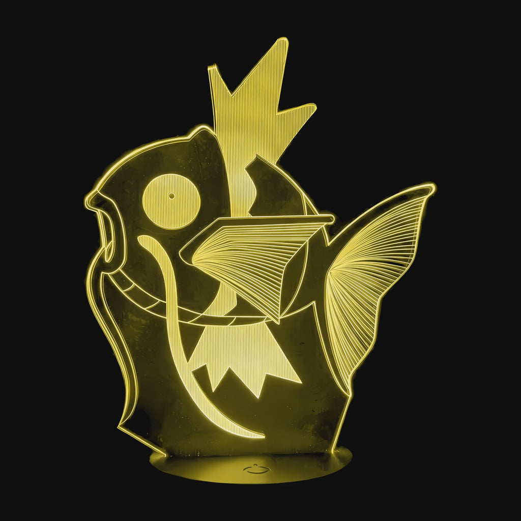 Vidéo lampe 3D Pokémon Magicarpe cycle des couleurs LED