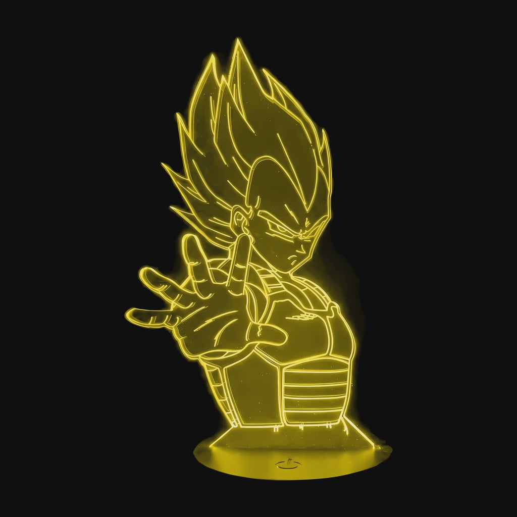 Dragon Ball Z Vegeta SSJ Lamp on video