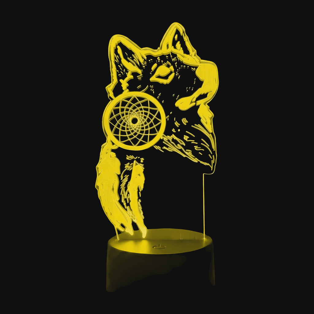 Lampe Animal Attrape Rêve Loup en vidéo