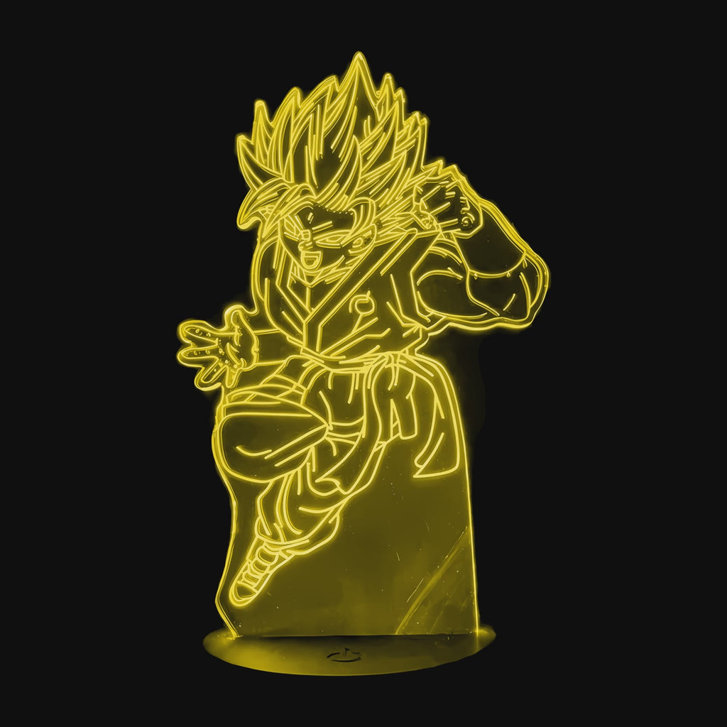 Dragon Ball Z Goku Blue Lamp on video