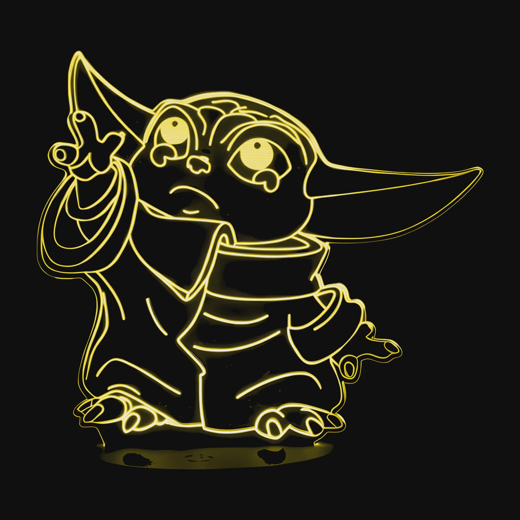 Star Wars Baby Yoda Lamp on video