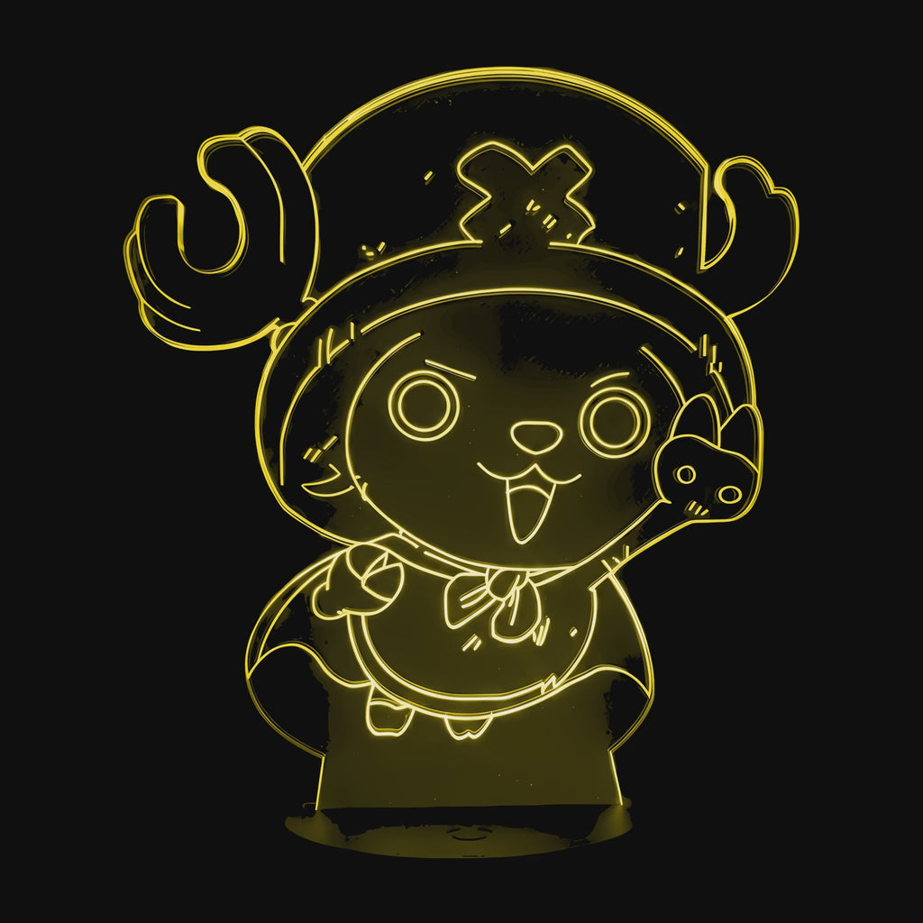 Vidéo lampe 3D One Piece Chopper cycle des couleurs LED