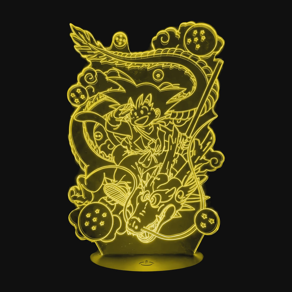Dragon Ball Z Goku and Shenron Lamp on video