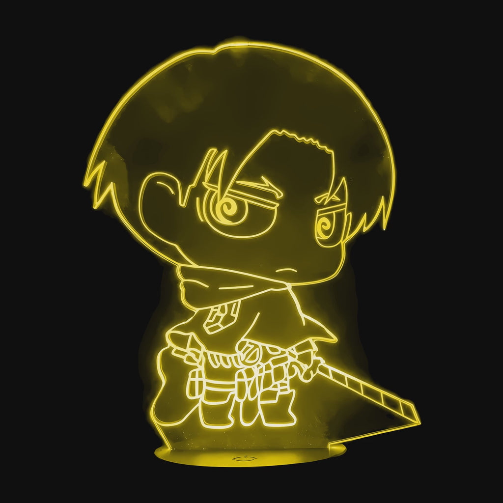 Attack on Titan Levi Ackerman Lamp on video