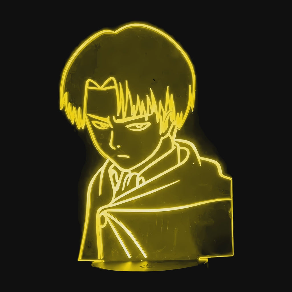 Attack on Titan Levi Ackerman Lamp on video