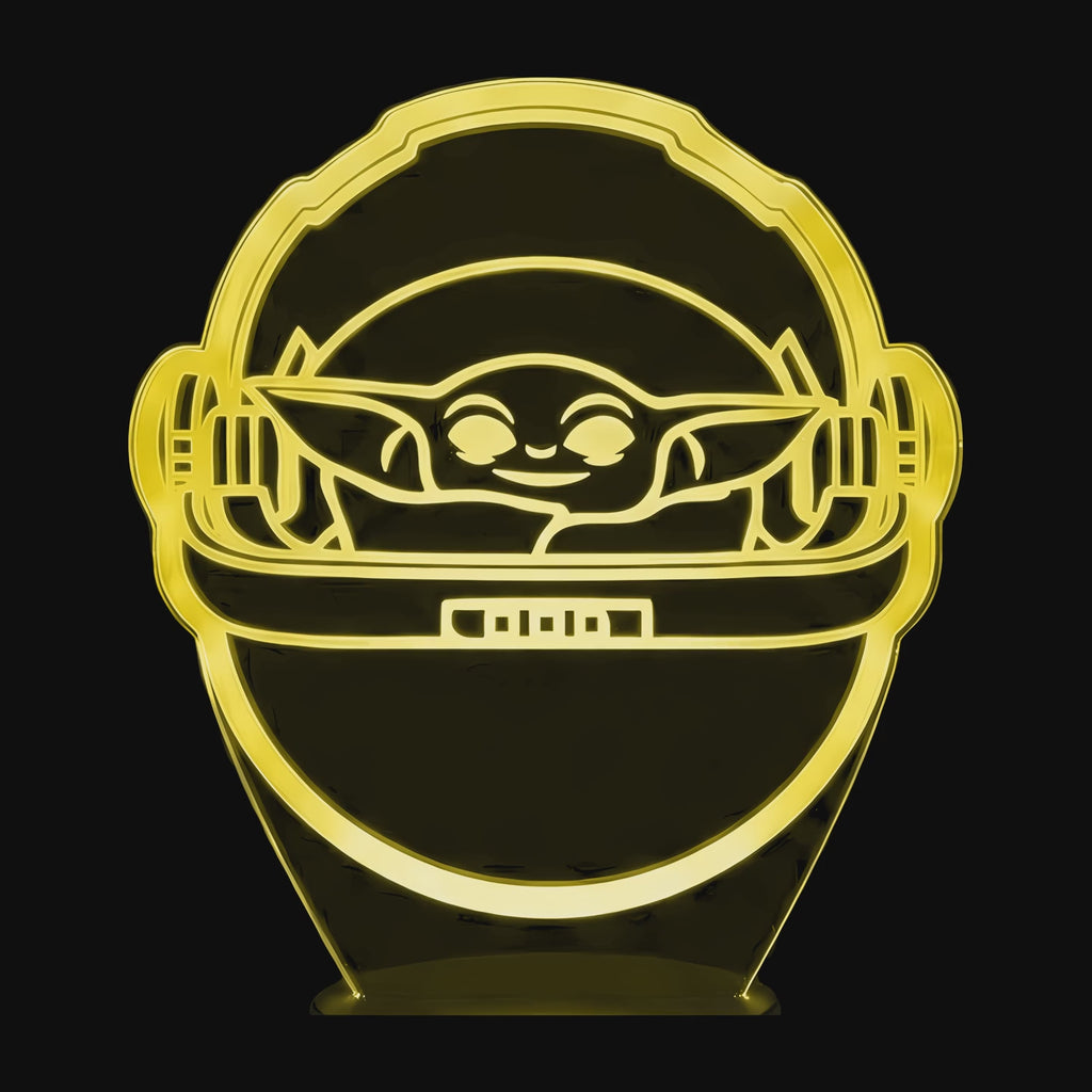 Vidéo lampe 3D Star Wars Baby Yoda Toy cycle des couleurs LED
