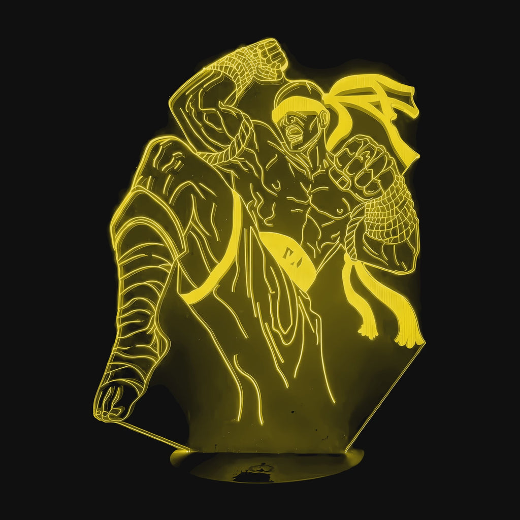 Vidéo lampe 3D League of Legends Lee Sin cycle des couleurs LED
