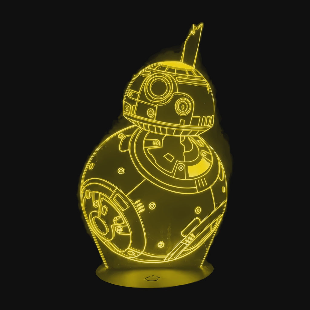 Vidéo lampe 3D Star Wars BB-8 cycle des couleurs LED