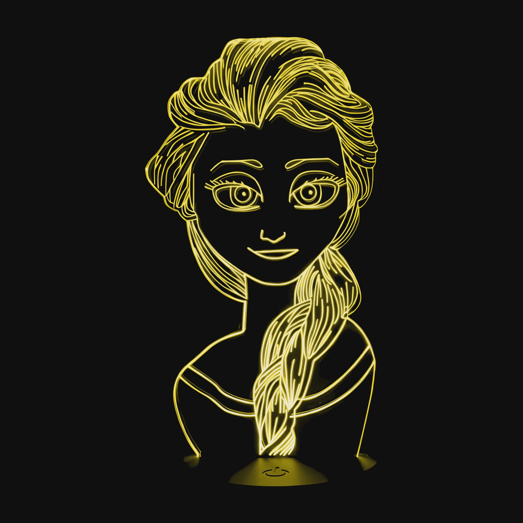 Lampe Princesse Disney Elsa la Reine des neiges en vidéo