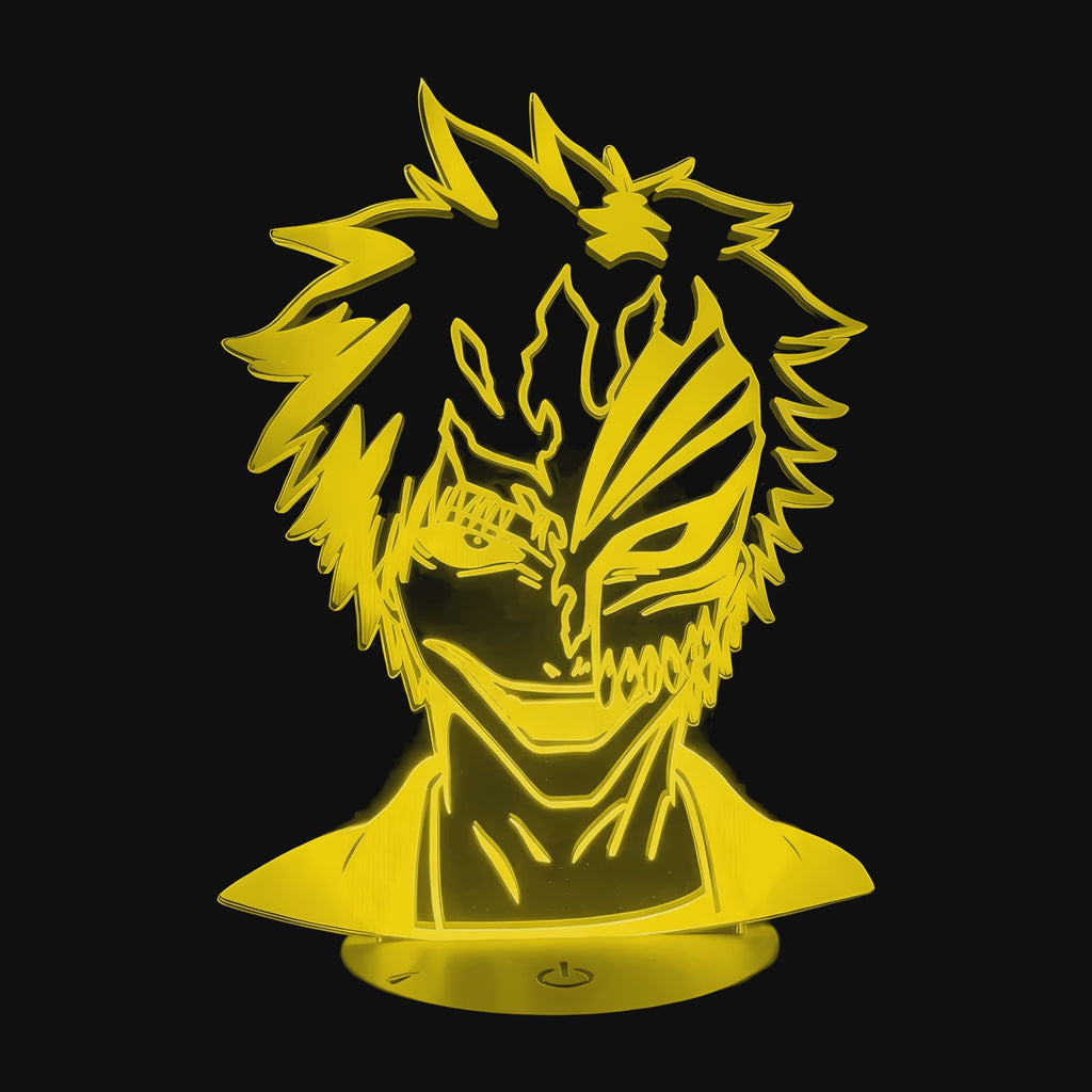 Vidéo lampe 3D Bleach Ichigo Kurosaki Hollow cycle des couleurs LED