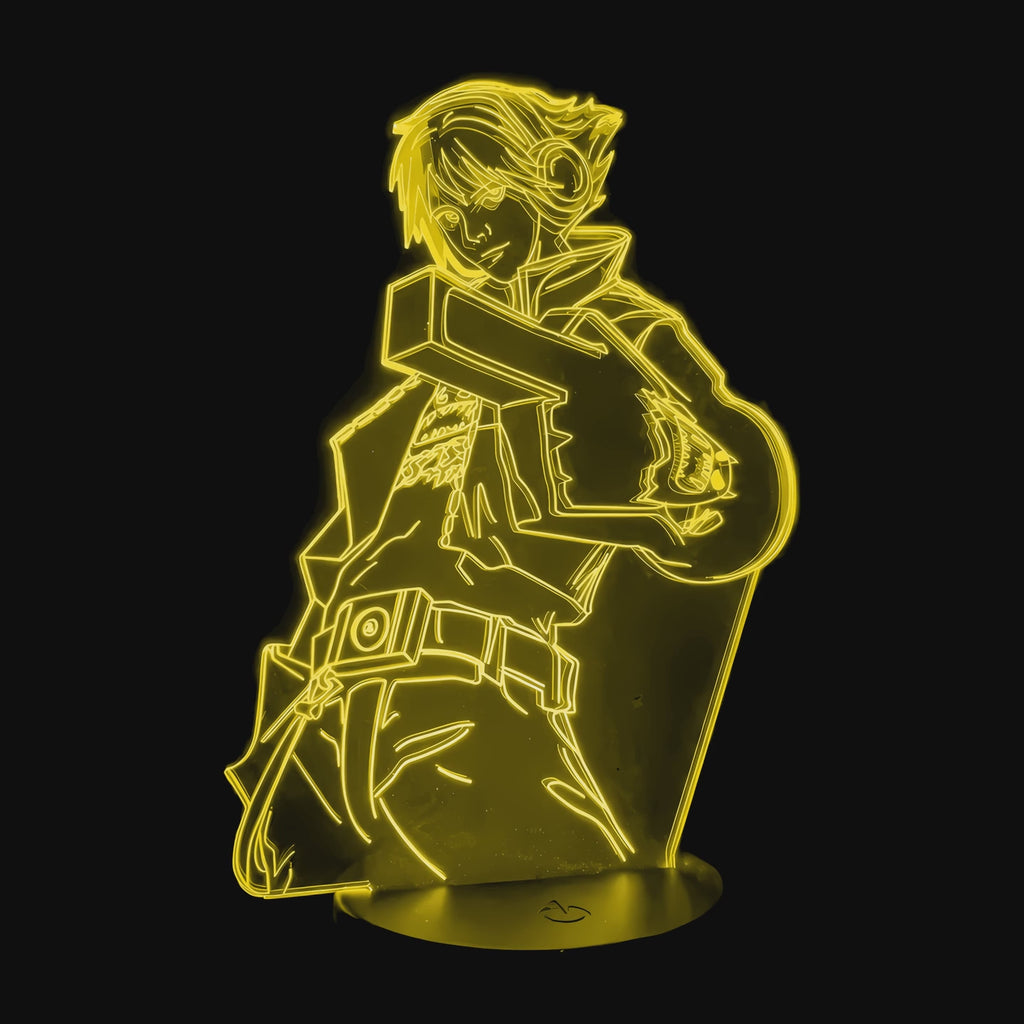 Vidéo lampe 3D League of Legends Ezreal cycle des couleurs LED