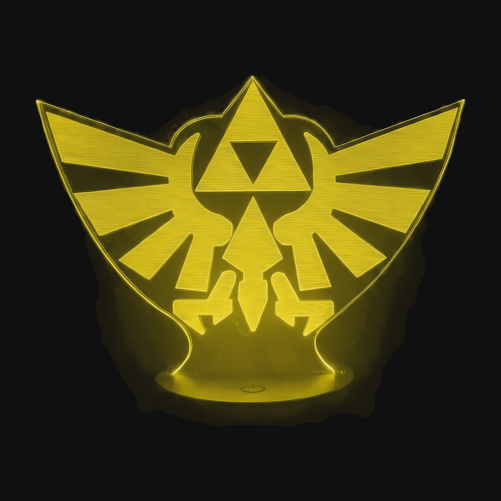 Vidéo lampe 3D Zelda Triforce cycle des couleurs LED