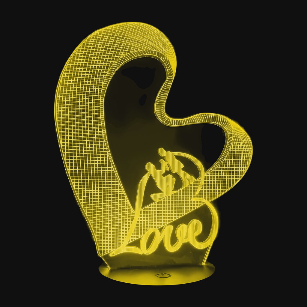 Heart Lamp for Couples in Love on video