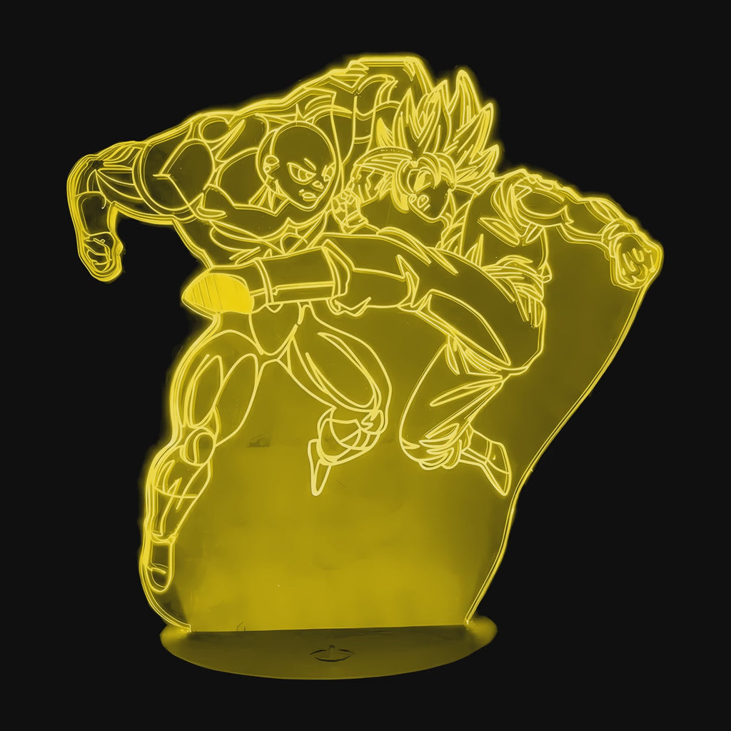 Lampe Dragon Ball Z Goku vs Jiren en vidéo