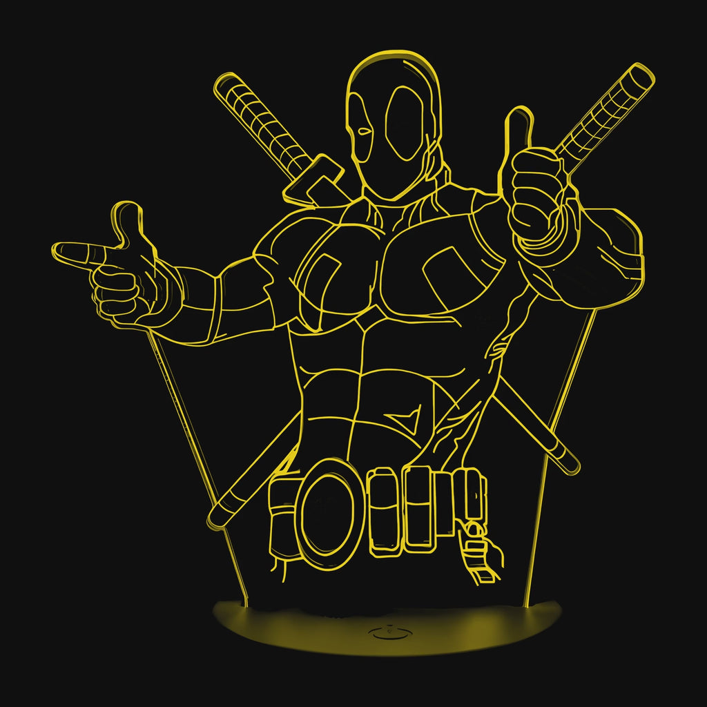 Lampe Marvel Deadpool en vidéo