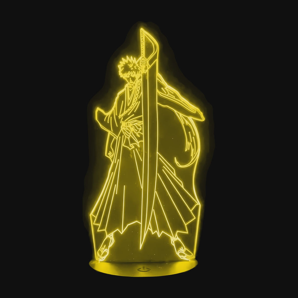 Vidéo lampe 3D Bleach Ichigo Kurosaki cycle des couleurs LED