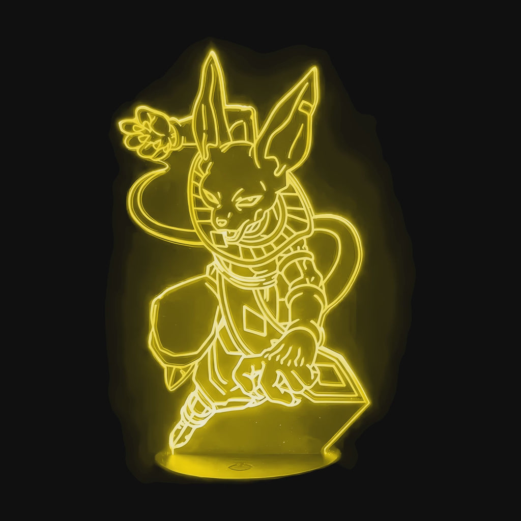 Lampe Dragon Ball Z Beerus en vidéo