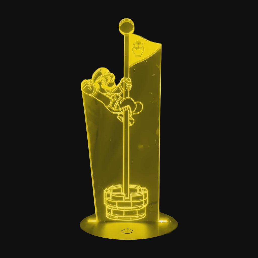 Vidéo lampe 3D Nintendo Super Mario Bros cycle des couleurs LED