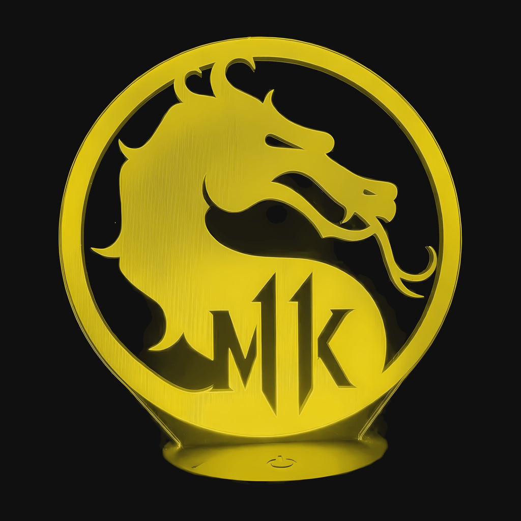 Lampe Jeu Vidéo Mortal Kombat Logo en vidéo
