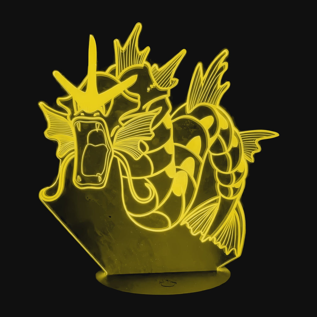 Vidéo lampe 3D Pokémon Léviator cycle des couleurs LED