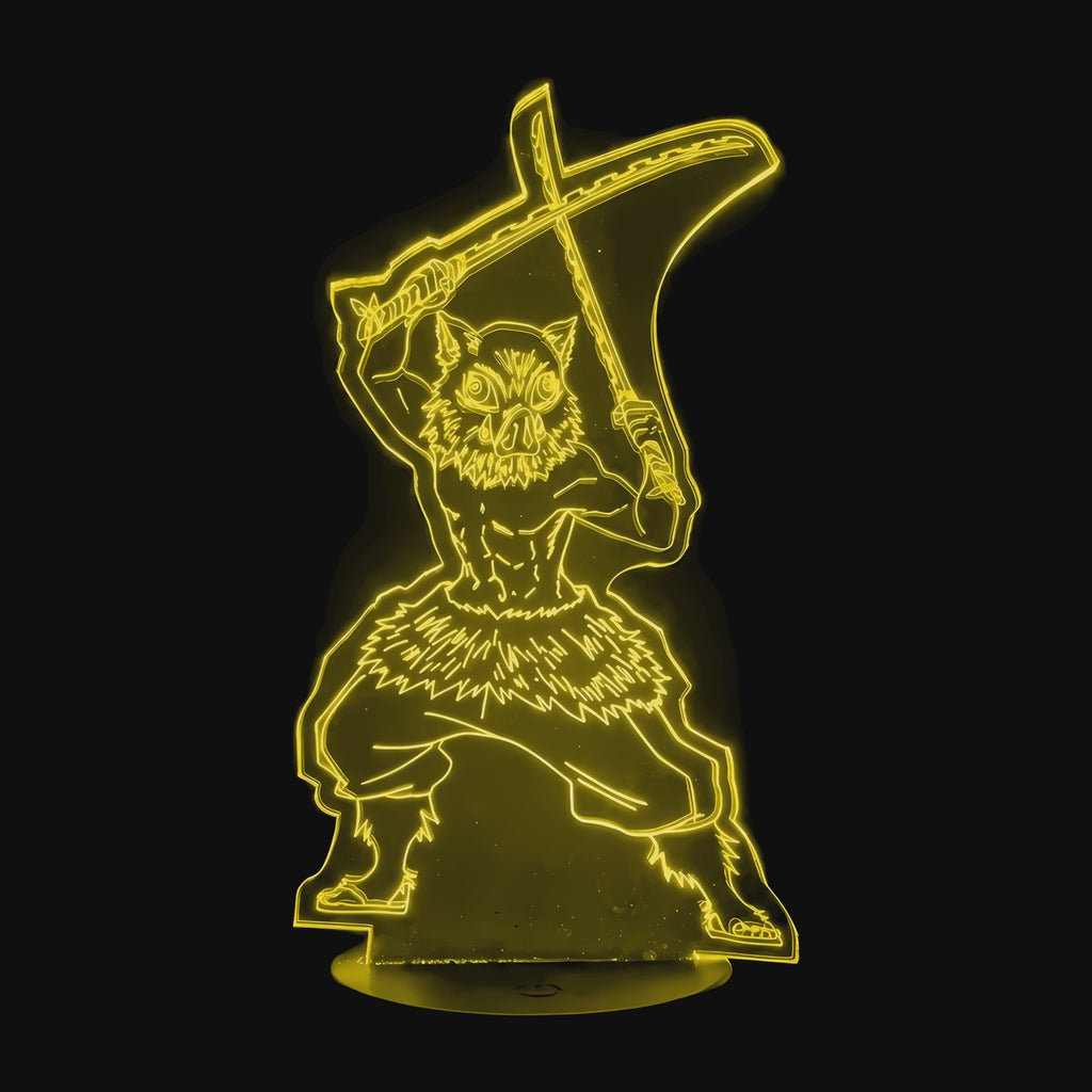 Vidéo lampe 3D Demon Slayer Inosuke Hashibira cycle des couleurs LED