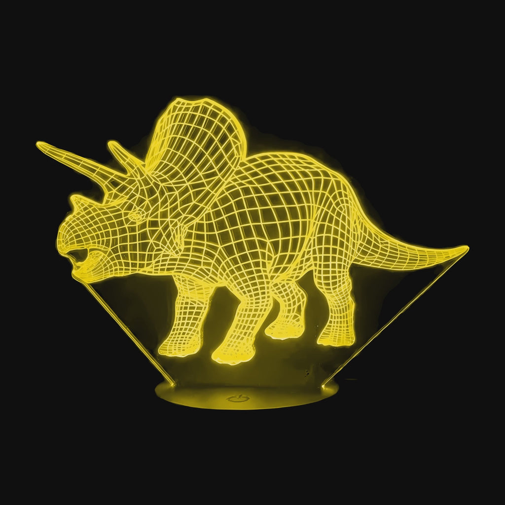 Dinosaur Triceratops Animal Lamp on video