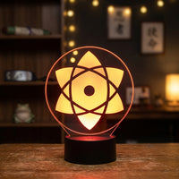 Lampe veilleuse Naruto Sasuke Sharingan décoration chambre ambiance LED
