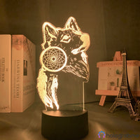 Lampe Animal Attrape Rêve Loup