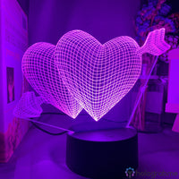 Lampe Coeur Flèche de Cupidon