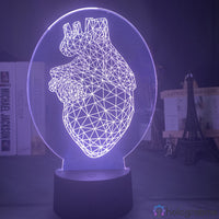 Lampe Coeur Le Cœur Géométrique