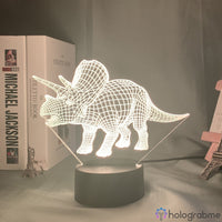 Lampe Animal Dinosaure Tricératops