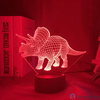 Lampe Animal Dinosaure Tricératops