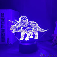 Lampe Animal Dinosaure Tricératops