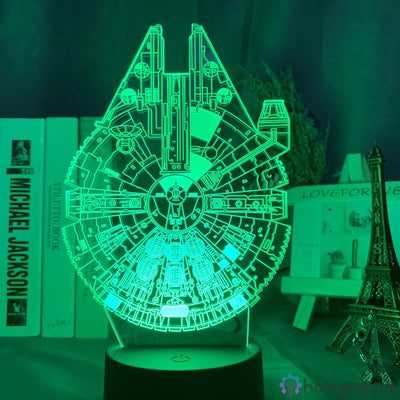 Lampe 3D DEL Faucon Millenium Star Wars – Legends Of Pixel