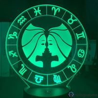 Lampe Signe Astrologique Gémeaux
