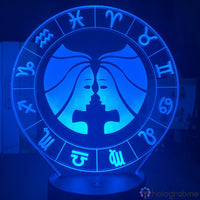 Lampe Signe Astrologique Gémeaux