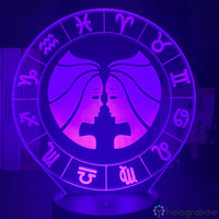 Lampe Signe Astrologique Gémeaux